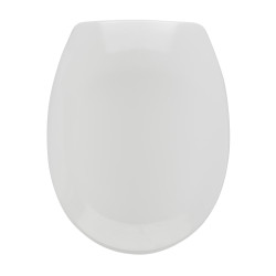 Capac WC din duroplast, Milano 1112SC, alb, inchidere lenta, 369 x 470 mm