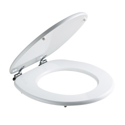 Capac WC din MDF, Savini Due Cwathq, alb, inchidere standard, 371 x 441 mm