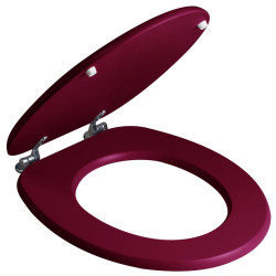 Capac WC din MDF, Savini Due Cwathqo31, visiniu mat, inchidere standard, 371 x 441 mm