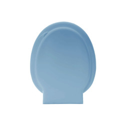 Capac WC din polipropilena, Romtatay Unic 40305, bleu, inchidere standard, 395 x 480 mm