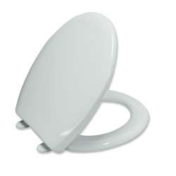 Capac WC din termoplast, MKW S470T010, alb, inchidere standard, 371 x 415 / 445 mm