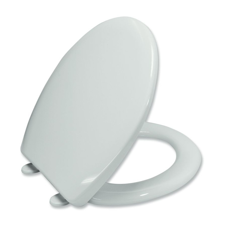 Capac WC din termoplast, MKW S470T010, alb, inchidere standard, 371 x 415 / 445 mm