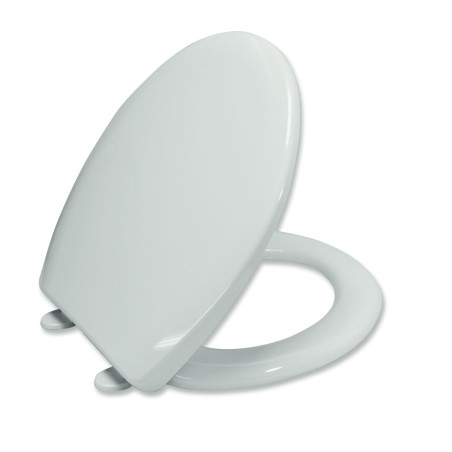 Capac WC din termoplast, MKW S470T010, alb, inchidere standard, 371 x 415 / 445 mm