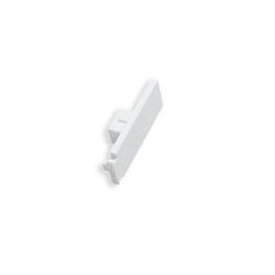 Capete GE1, 5185, pentru sina cu 1 canal, PVC, alb