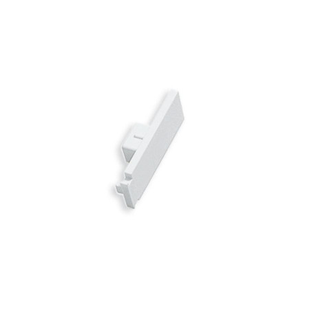 Capete GE1, 5185, pentru sina cu 1 canal, PVC, alb