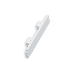 Capete GE2, 5470, pentru sina cu 2 canale, PVC, alb