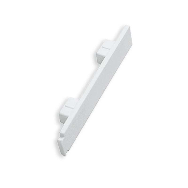 Capete GE3, 5442, pentru sina cu 3 canale, PVC, alb