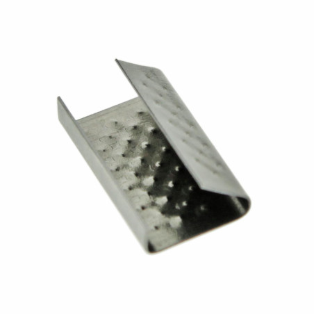 Capse din otel, pentru legat banda polipropilena, Sea, 16 x 0.5 mm, set 200 bucati