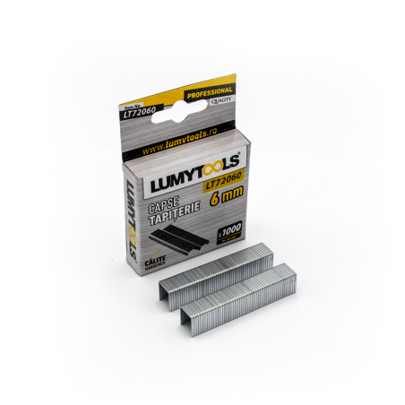 Capse tapiterie, 6 mm, Lumytools LT72060, set 1000 bucati