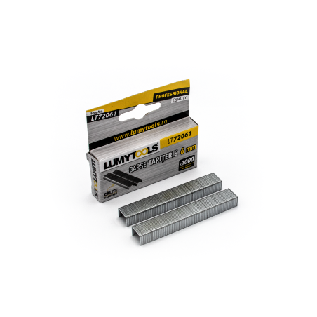 Capse tapiterie, 6 mm, Lumytools LT72061, set 1000 bucati