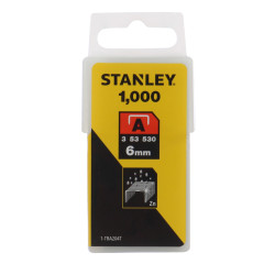 Capse tip A, Stanley TRA204T, 6 mm, set 1000 bucati
