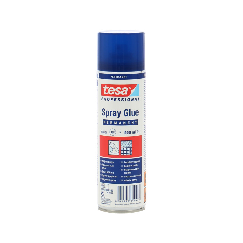 Adeziv tip spray, universal, tesa Spray Glue 60021, crem pal, 500 ml