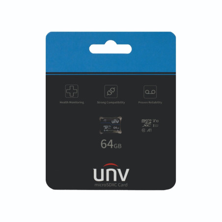 Card de memorie MicroSD UNV Blue Card TF-64G-T-L, 64 GB