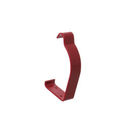 Carlig combi jgheab pentru sistem pluvial, Bilka, metalic, rosu (RAL 3011), lucios, 125 mm