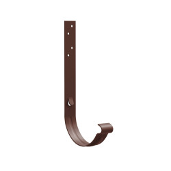 Carlig jgheab pentru sistem pluvial, Bilka, metalic, maro ciocolatiu (RAL 8017), mat, 125 x 210 mm