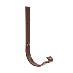 Carlig jgheab pentru sistem pluvial, Bilka, metalic, maro (RAL 8017), lucios, 125 x 210 mm