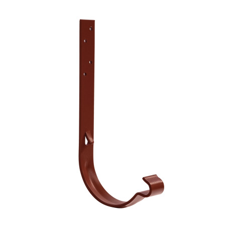 Carlig jgheab pentru sistem pluvial, Bilka, metalic, rosu inchis (RAL 3009), lucios, 125 x 210 mm