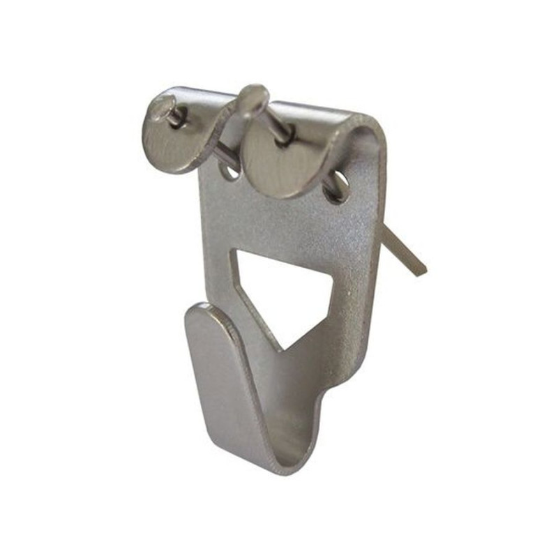 Carlig pentru tablou, otel, zincat argintiu, 31 mm + cui, set 5 bucati Carlig pentru tablou, otel, zincat argintiu, 31 mm + cui, set 5 bucati