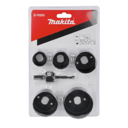 Carota lemn, Makita D-70203, 32 - 64 mm, set 7 piese