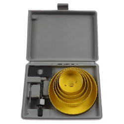 Carota lemn, pentru scos cepuri, Lumytools LT22571, 63 - 127 mm, set 8 bucati