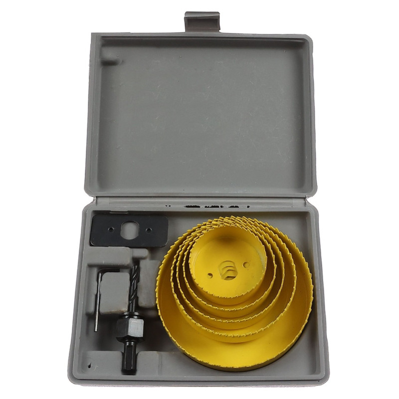 Carota lemn, pentru scos cepuri, Lumytools LT22571, 63 - 127 mm, set 8 bucati