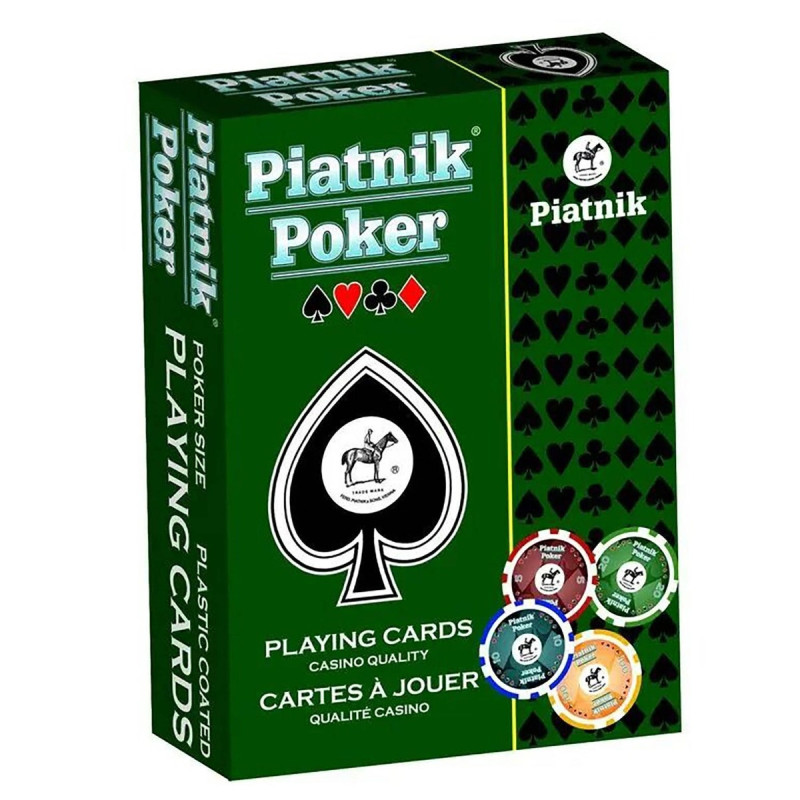 Carti de joc, Piatnik, carton plastifiat, diverse culori, 7+ ani, 6 x 9.5 x 2 cm Carti de joc, Piatnik, carton plastifiat, diverse culori, 7+ ani, 6 x 9.5 x 2 cm