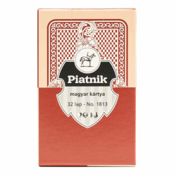 Carti de joc unguresti, Piatnik, carton plastifiat, rosu, 7+ ani, 6.5 x 10 x 1.5 cm