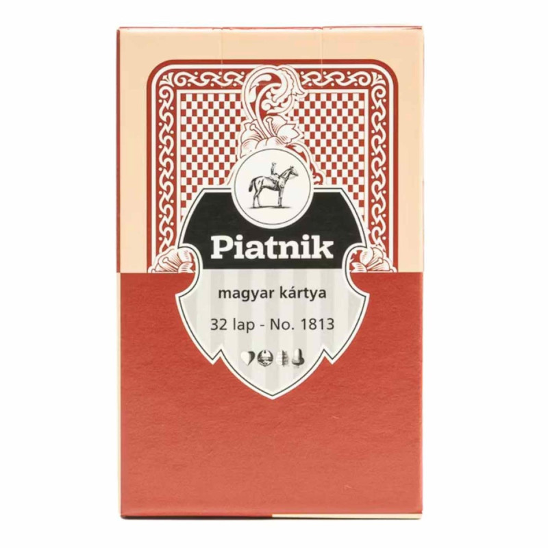 Carti de joc unguresti, Piatnik, carton plastifiat, rosu, 7+ ani, 6.5 x 10 x 1.5 cm Carti de joc unguresti, Piatnik, carton plastifiat, rosu, 7+ ani, 6.5 x 10 x 1.5 cm