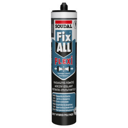 Adeziv / izolant de montaj pentru constructii, Fix All Flexi Soudal, aplicare cu pistol, interior / exterior, gri antracit, 290 