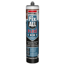 Adeziv / izolant de montaj pentru constructii, Fix All Flexi Soudal, aplicare cu pistol, interior / exterior, maro, 290 ml