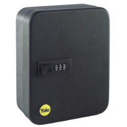 Caseta pentru chei Yale YKB/200/CB2, cu cifru, metal, negru, 20 x 16 x 8 cm