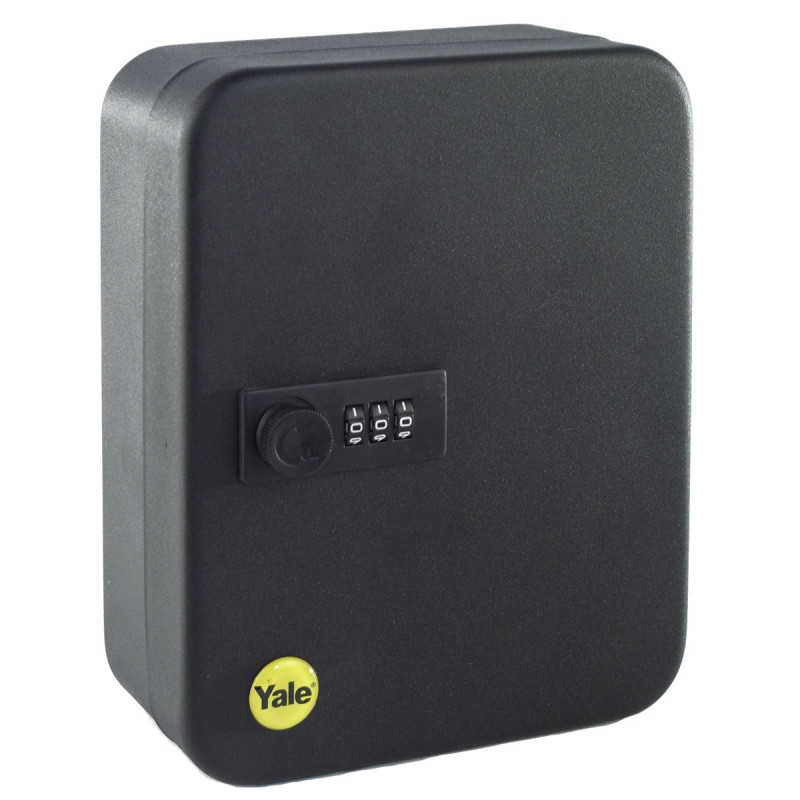 Caseta pentru chei Yale YKB/200/CB2, cu cifru, metal, negru, 20 x 16 x 8 cm