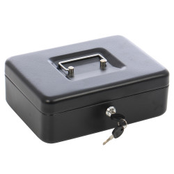 Caseta valori Burg Wachter CB 4, cheie, din tabla de otel, negru, 250 x 180 x 90 mm