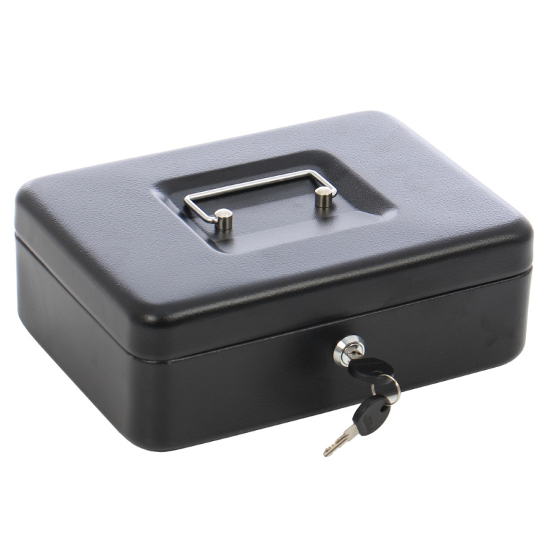 Caseta valori Burg Wachter CB 4, cheie, din tabla de otel, negru, 250 x 180 x 90 mm