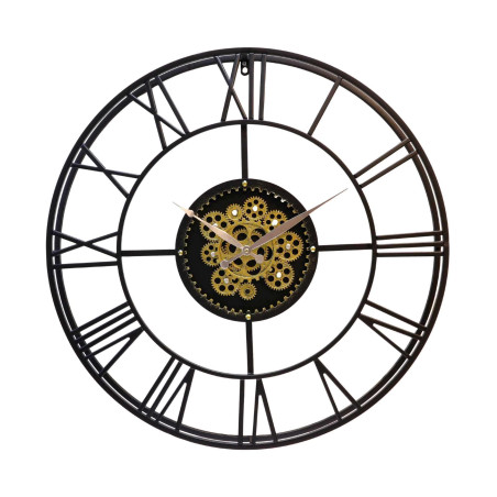 Ceas de perete GH60657, analog, rotund, metal, multicolor, 70 x 6.5 cm