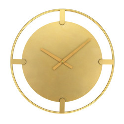Ceas de perete GH61308, analog, rotund, metal, auriu, 40 cm