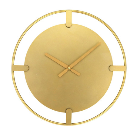 Ceas de perete GH61308, analog, rotund, metal, auriu, 40 cm