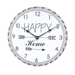 Ceas de perete U30, analog, rotund, din MDF, multicolor, 30 cm