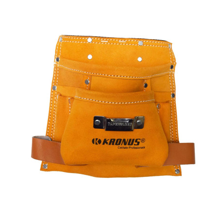 Centura pentru scule, cu 2 buzunare, din piele, Kronus 71023