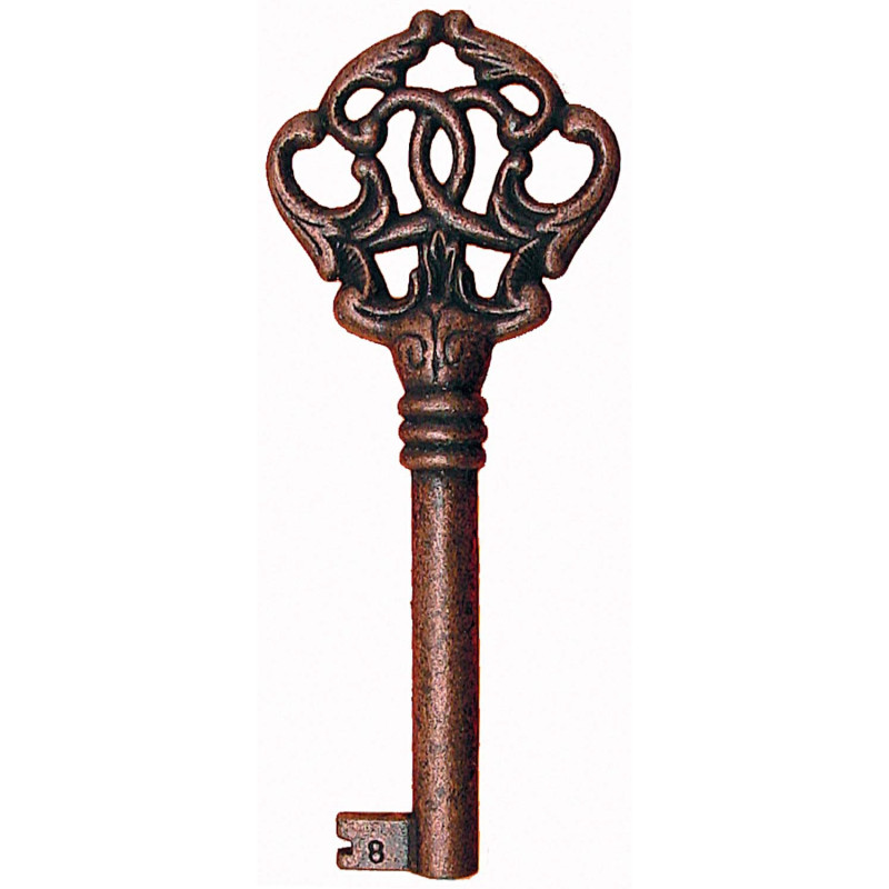 Cheie 765-31, din zamac, finisaj cupru antic Cheie 765-31, din zamac, finisaj cupru antic