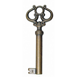 Cheie 765-35, din zamac, finisaj alama antica