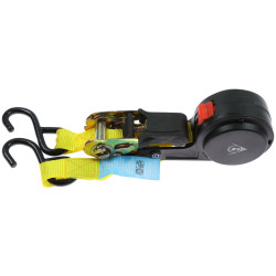 Chinga auto pentru fixare marfa, Dunlop, lungime 4 m, latime 2.5 cm, capacitate ancorare 500 kg, capacitate rupere 250 kg, mecan