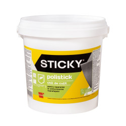 Chit de cutit pentru lemn, zidarie si rigips, Sticky Polistick, interior / exterior, alb, 5 kg