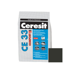 Chit de rosturi gresie si faianta Ceresit CE 33, antracit 13,  interior, 5 kg