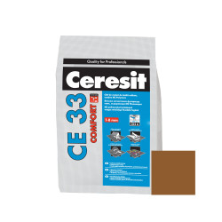 Chit de rosturi gresie si faianta Ceresit CE 33, terra, interior, 5 kg