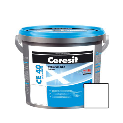 Chit de rosturi gresie si faianta Ceresit CE 40, alb 01, interior / exterior, 5 kg
