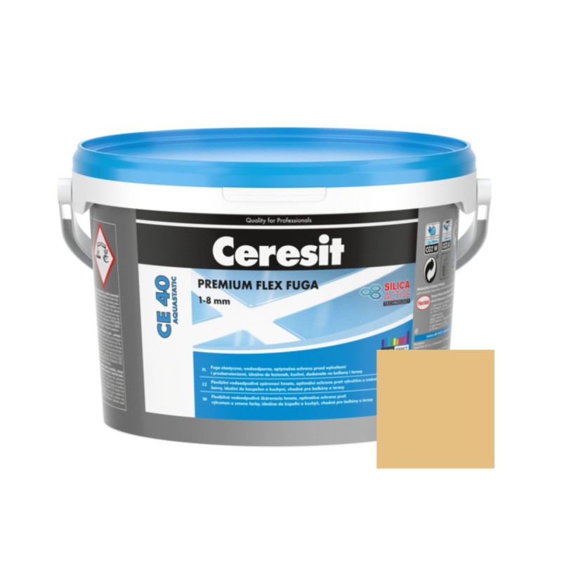 Chit de rosturi gresie si faianta Ceresit CE 40, cream, interior / exterior, 2 kg