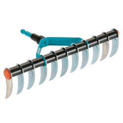 Aerator manual pentru gazon, Gardena Combisystem 03391-20, otel, fara coada, 11 dinti