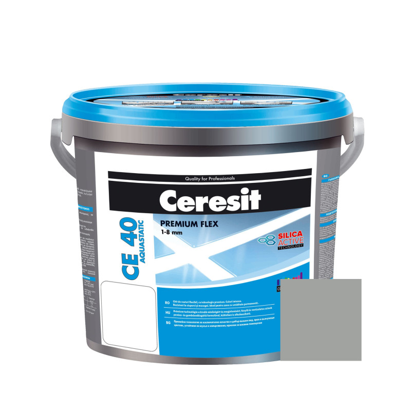 Chit de rosturi gresie si faianta Ceresit CE 40, gri 07, interior / exterior, 5 kg