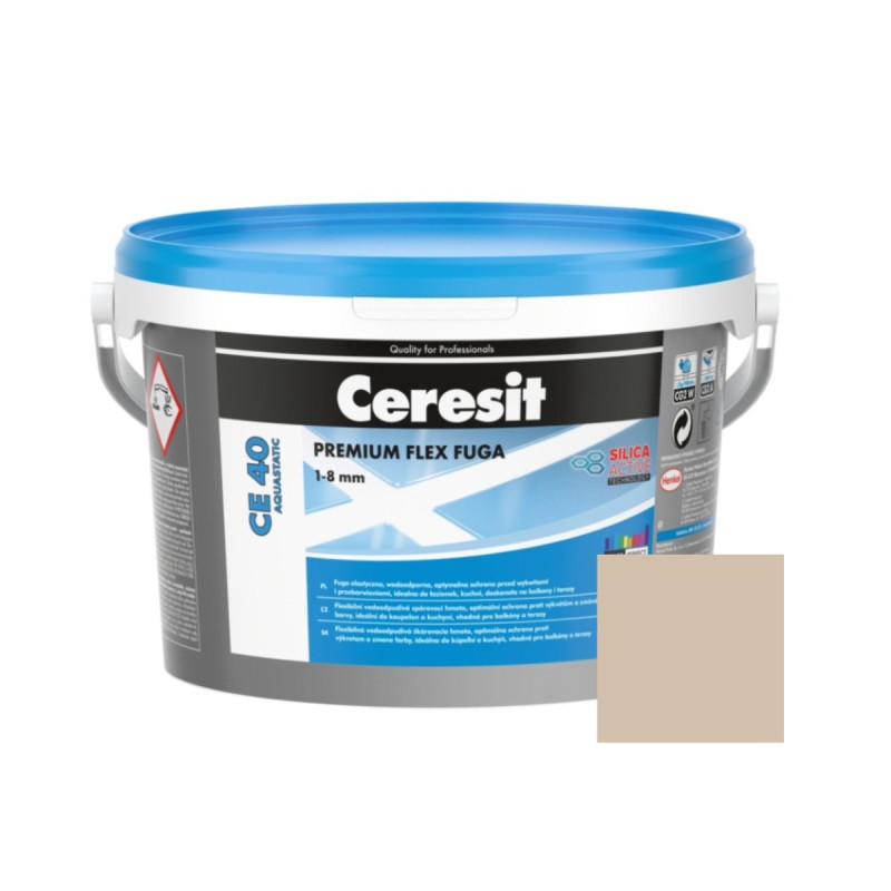 Chit de rosturi gresie si faianta Ceresit CE 40, Manhattan, interior / exterior, 2 kg